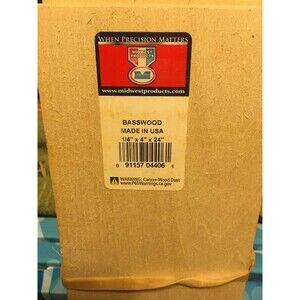 Midwest Basswood wood 1/4" x 4" x 24in (1)pc.
